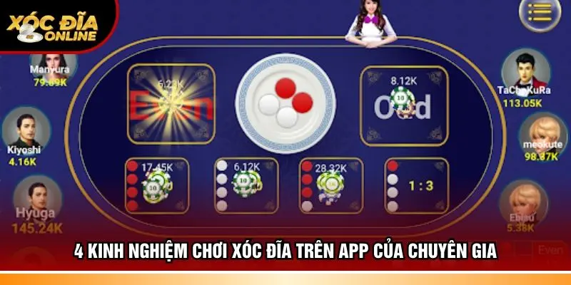 4 kinh nghiệm chơi xóc đĩa trên app của chuyên gia